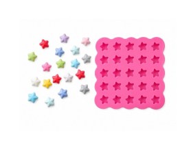 Molde silicona 25 estrellitas mini 